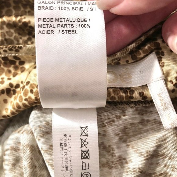 Chloe Python Print Viscose Jersey Zip-Front Top - Picture 7 of 8